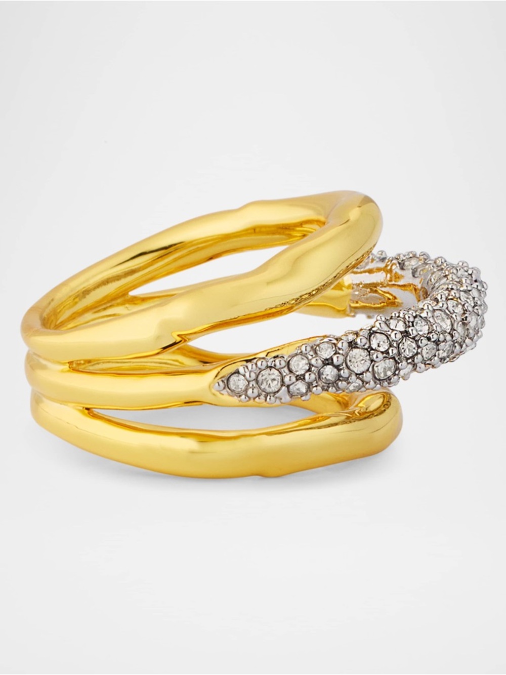 Alexis Bittar Solanales Crystal Orbiting Ring - Gold